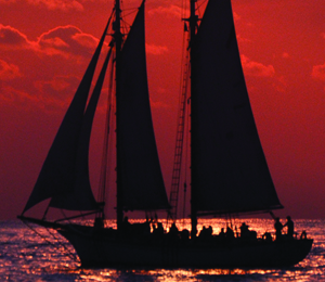 Schooner Windjammer Sunset Sail